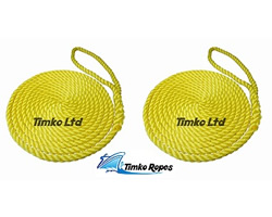 Yellow Mooring Ropes And Pre Spliced Mooring Lines
